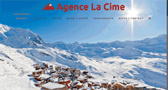 Desktop Screenshot of agencelacime.com